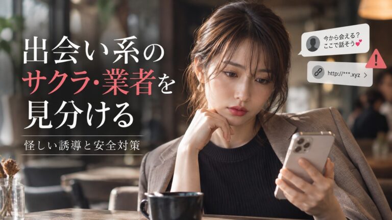 出会い系のサクラ・業者を見分ける方法