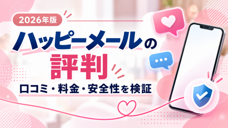 ハッピーメールの評判｜口コミ・料金・安全性を検証