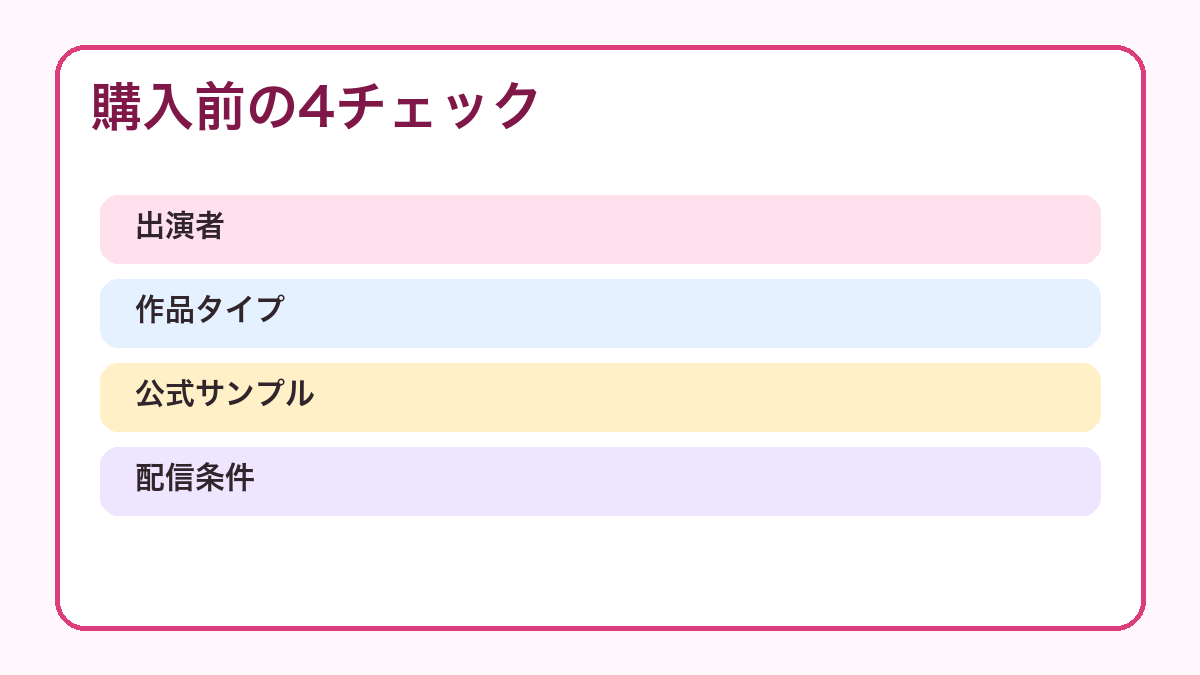 レズAVの購入前チェック図解