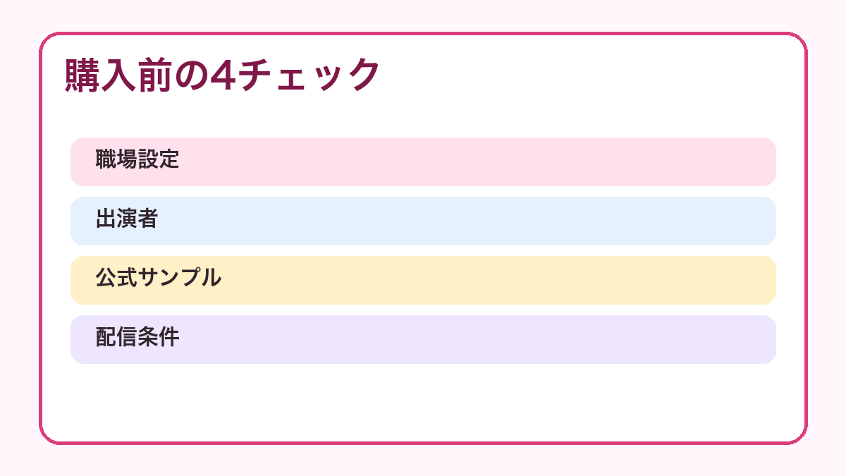 OL AVの購入前チェック図解