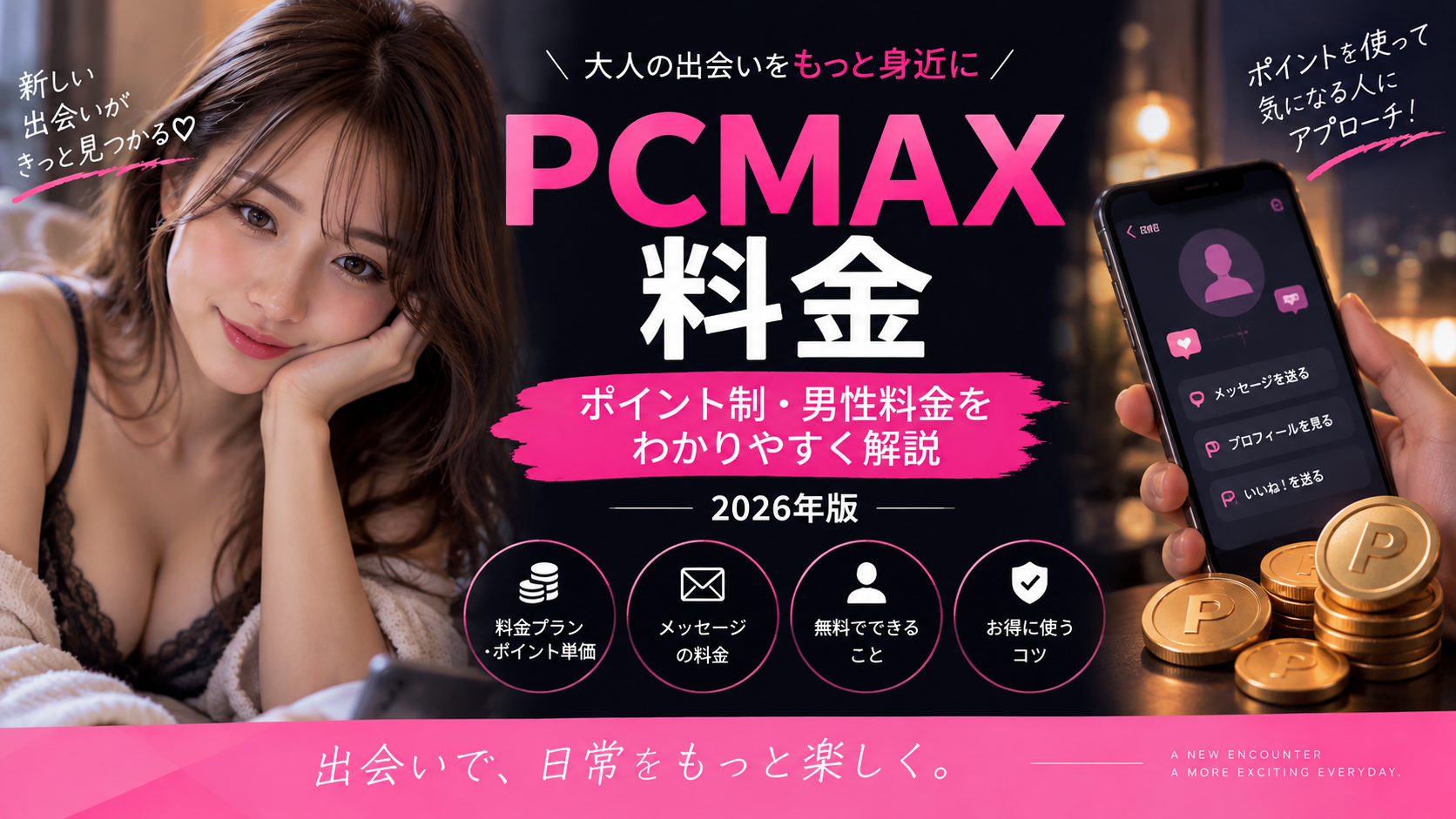 PCMAX料金を解説する記事のアイキャッチ