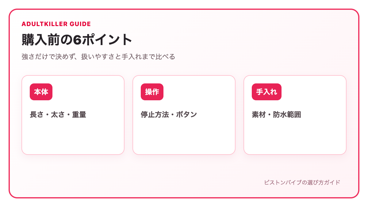 ピストンバイブの選び方を説明する図解2