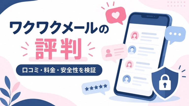 ワクワクメールの評判｜口コミ・料金・安全性を検証