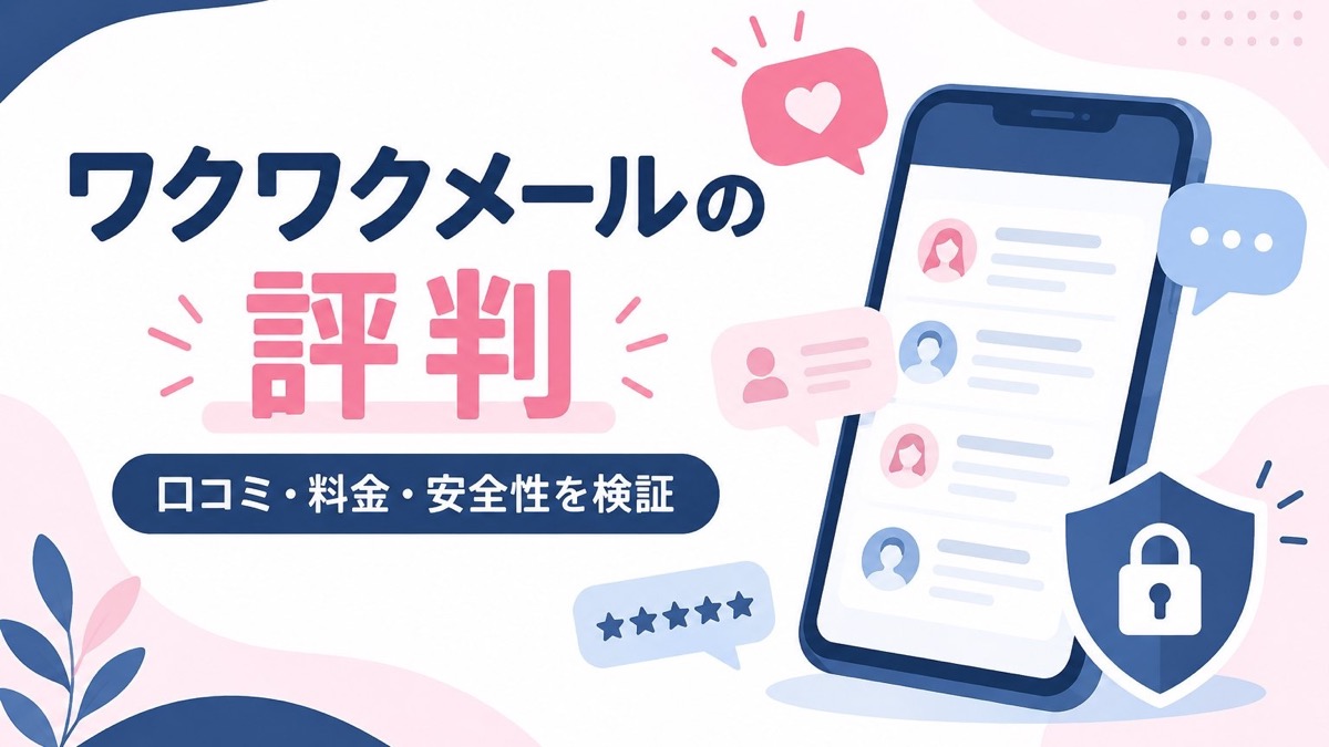 ワクワクメールの評判｜口コミ・料金・安全性を検証